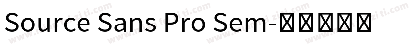 Source Sans Pro Sem字体转换
